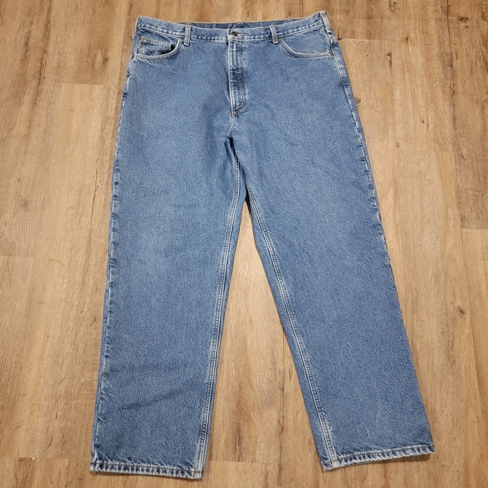 Carhartt Flannel Lined Jeans Men's 42 X 32 B21 DST Relaxed Fit Work Wear - Picture 2 of 8